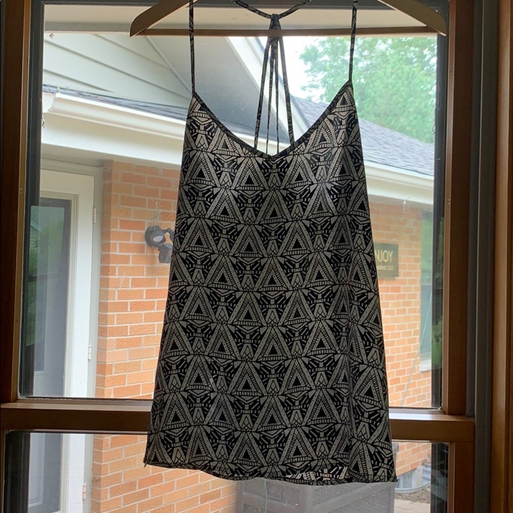 Aztec print tank top